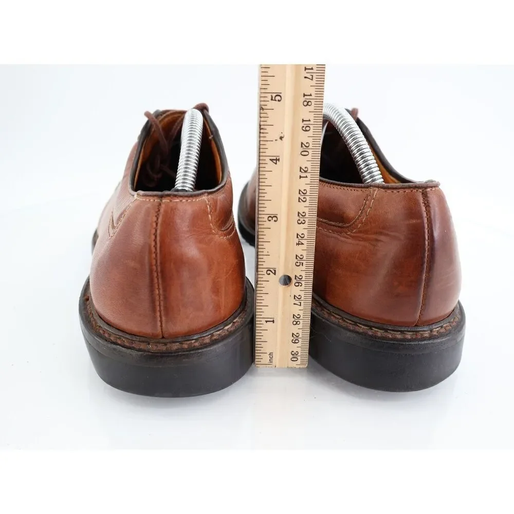 Allen Edmonds Wilbert Men’s Tan Brown Leather Split Toe Comfort Shoes Size 11C